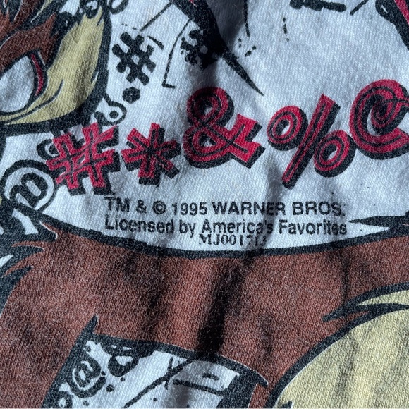 Vintage AOP Warner Bros Chicago Bulls taz tshirt - Picture 8 of 9